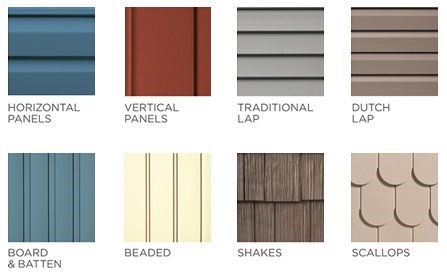 Siding Patterns and Colors