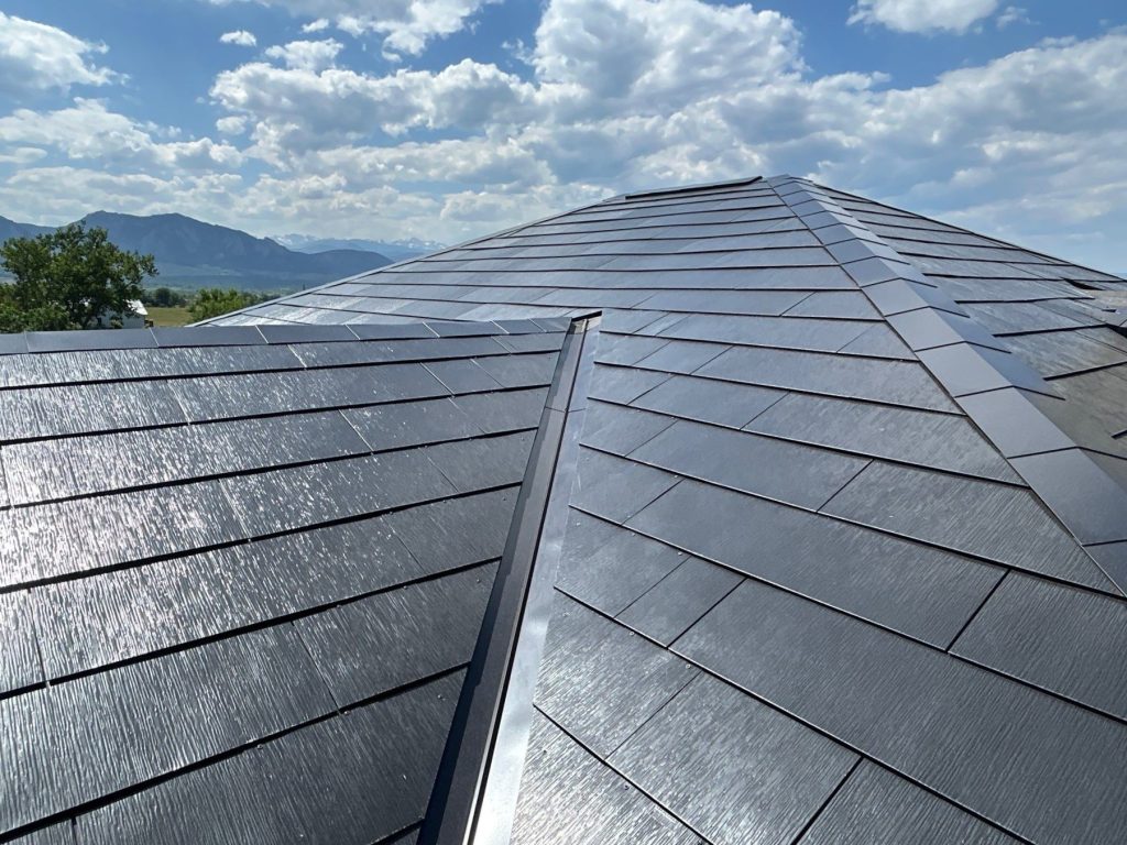 solar roof tile on a home in Denver, CO 
